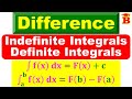 Indefinite and Definite Integrals