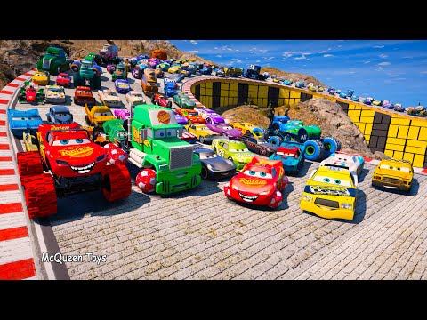 Disney Pixar Cars 3 Mack Monster Truck McQueen Toys | Faregame Claude Scruggs Fishtail Brick Yardley