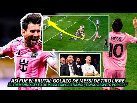 Así FUE el BRUTAL GOLAZO de MESSI en el MUNDIAL de CLUBES | El TREMENDO ELOGIO de MESSI a CR7