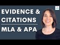 Citing Evidence and Paraphrasing Techniques