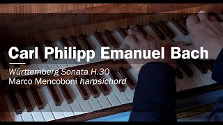 Carl Philiph Emanuel Bach Wurtemberg Sonata Nr 1 Marco Mencoboni Harpsichord