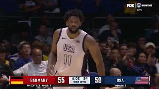 Team USA  🇺🇸  vs Germany 🇩🇪 Team USA Basketball Showcase highlights in final exhibition game