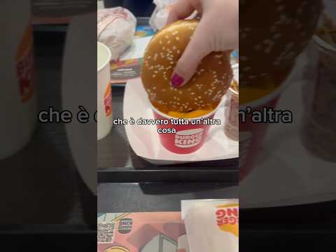 Oggi all’uscita di Scuola abbiamo provato per la prima volta il Burger King
