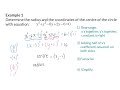 Factorization and Circle Equations