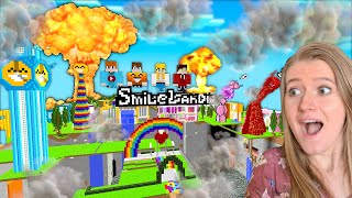 KTOŚ WYSADZIŁ SMILELANDIE w Minecraft! WIOSKA SMILESLOW ZNISZCZONA!