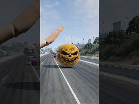 Big & Small Cars vs Giant Hand Slap - BeamNG.drive