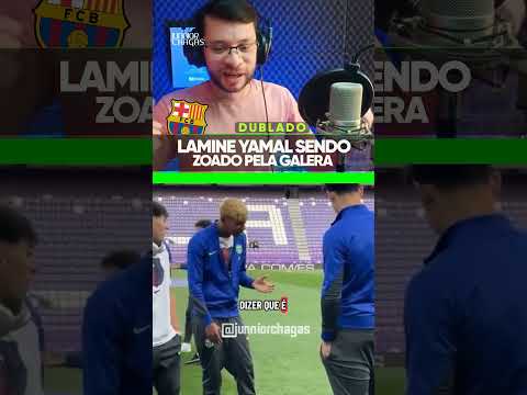 Lamine Yamal sendo zoado pela galera, filho do Vini Jr #futebol #futparodia