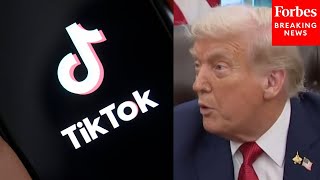Reporter Asks Trump About TikTok Deal: 'Will The U.S. Government Get Any Kind Of Annual Payment?'