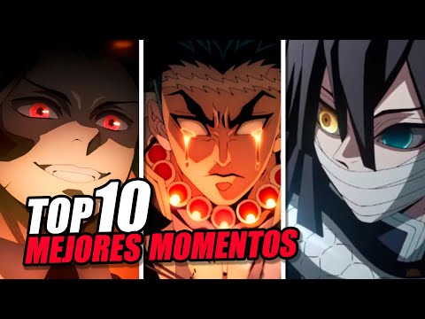 TOP 10 MEJORES MOMENTOS DEL ENTRENAMIENTO HASHIRA - DEMON SLAYER #anime #kimetsunoyaiba