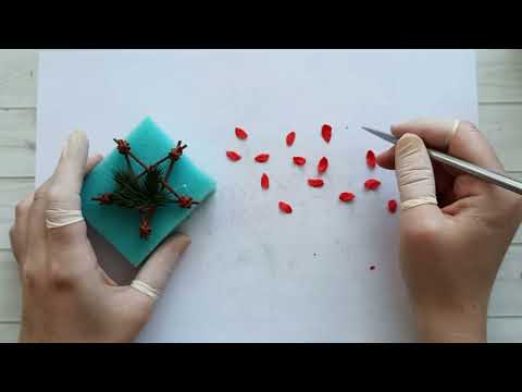 Мастер-класс: из полимерной глины FIMO/polymer clay tutorial звёздочка с нежным цветком пуансеттии