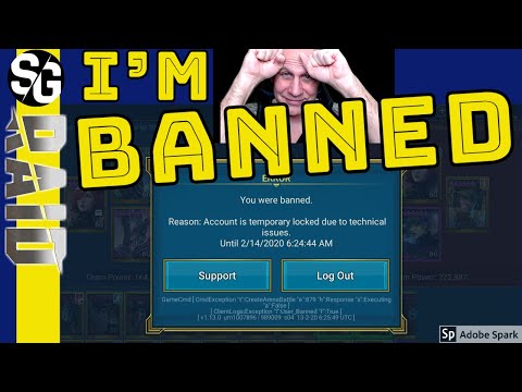 RAID SHADOW LEGENDS | MY ACCOUNT BANNED! EEK - THEY'RE WORKING ON IT.