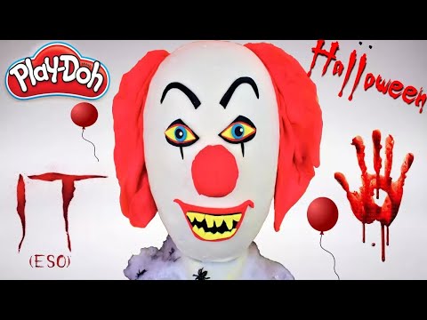 Huevo Sorpresa Gigante de Pennywise Payaso  IT Halloween de Plastilina Play doh en Español