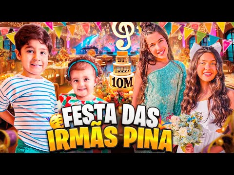 TUDO QUE ACONTECEU NA FESTA DAS IRMÃS PINA EM COMEMORAÇÃO AOS DE 10 MILHÕES DA MÚSICA CHUVA DE ARROZ