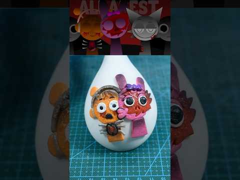 I made a Sinner Edition But Scary Pinki x Oren Kiss from Sprunki with clay #shorts @AlphaBestt