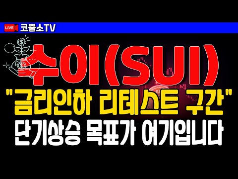 수이 코인 "금리인하 리테스트 구간" 단기상승 목표가 여기입니다~ #수이 #수이코인