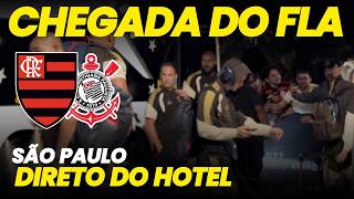 Veja a chegada do Flamengo a São Paulo para jogo contra o Corinthians!