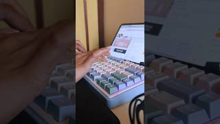 My first mechanical keyboard.🌸#viralvideo #trending #mechanicalkeyboard #gratitude #asmr #calm