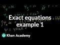Understanding Exact Differential Equations
