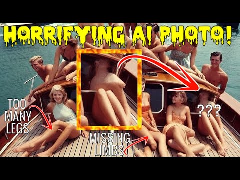 I Asked AI to Create a Happy Photo of People On a Boat, Created This Scary Horrifying Pic Instead