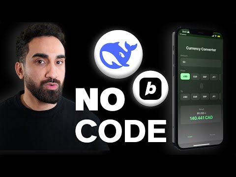 How To Build a Mobile App With No Code (DeepSeek AI + Bolt)