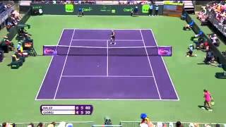 HD Simona Halep vs Camila Giorgi Amazing Point HD MIAMI 2015