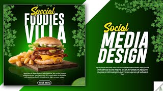 Social Media Food Poster Design In Pixellab - PS Touch