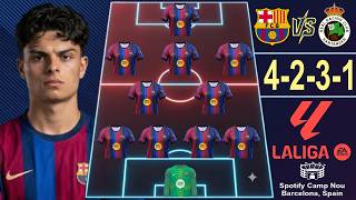 ⚽ BARCELONA VS RACING SANTANDER 🔥 BARCELONA PREDICTED LINEUP (4-2-3-1) 🔥 LA LIGA 26/27 JORNADA 6