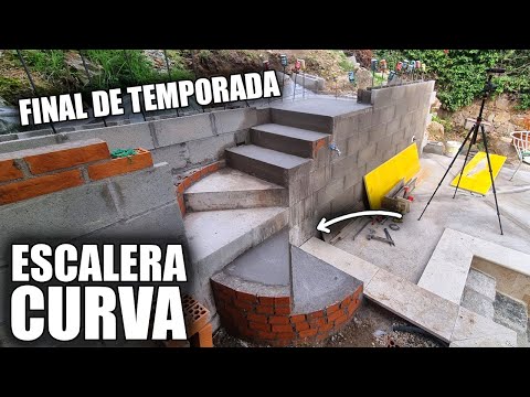 Hice esta Escalera Curva de Hormigón (Final de temporada)