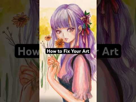 How to Fix Your Art Like a Pro๐ปMy Marker EXPLODED #artcommunity #artistproblems #art #artcommunity