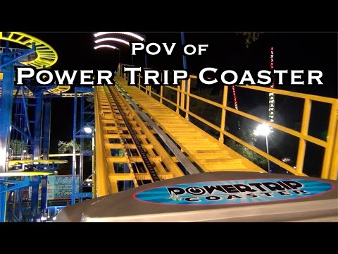 POV Of Power Trip Coaster (Night Version)