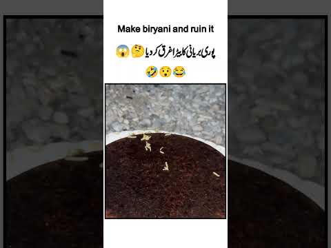 Make biryani and ruin it|Best Quotes|Golden Words|Funny Moment|Good idea|#shorts