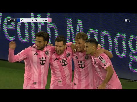 Goal Lionel Messi For Team Inter Miami Against FC Cincinnati minute 89