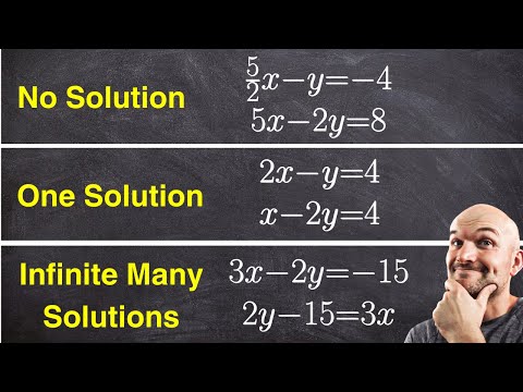 3 Different Solutions to a system of equations