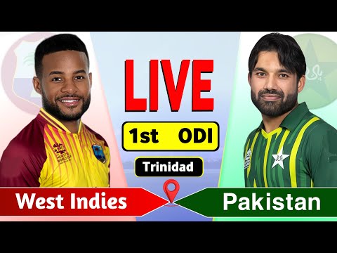 PAK vs WI Live, 1st ODI | Pakistan vs West Indies | Live Cricket Match Today & Commentary