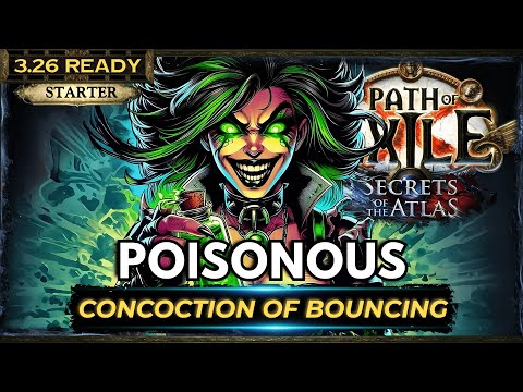 [PoE 3.26] CONCOCTION OF BOUNCING BUILD GUIDE - PATH OF EXILE SECRETS OF THE ATLAS - POE BUILDS
