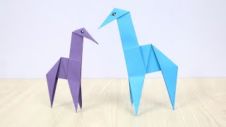 How to Make Easy Origami Giraffe step by step - Paper Giraffe Crafts