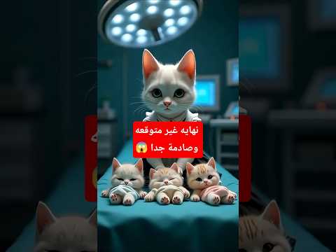 الثعلب المكار 🦊سمم عيالي 🥺😭 وانتوا اللي هتنقذوهم #عيالي #shorts #cat #ai #قطط_مضحك #drama