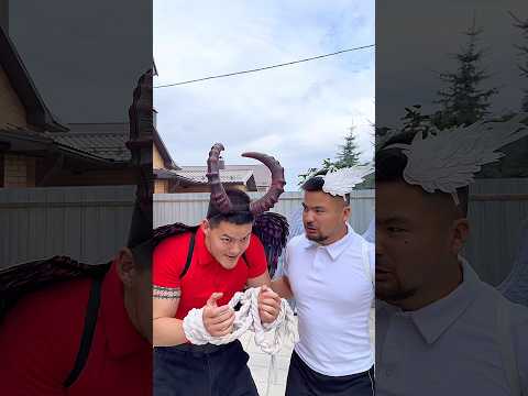ANGEL AND DEMON SWAPPED 🤣👍🏻😈😇#funny #shortvideo #shorts #kanandy