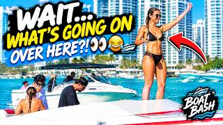 SOMETHING TELLS ME THIS BOAT RIDE ISN'T BORING! 😂👀 | Boat Bash