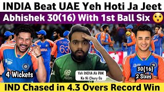 OMG! India Record Chase in 4 Overs Vs UAE, Pak Media Shocked | India Va UAE Asia Cup Match 2025 |
