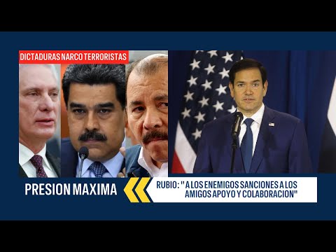 RUBIO:"A los enemigos dictatoriales de EEUU aplicaremos sanciones pero a los amigos daremos apoyo"