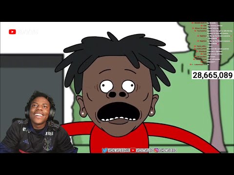 iShowSpeed Reacts To The  Weirdest Animation Of Him😂