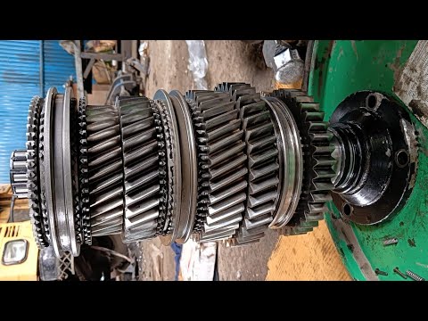 Eaton 9s Gearbox Mainshaft installed, 9s Gearbox Main Shaft Repair, Mechanic Gyan,