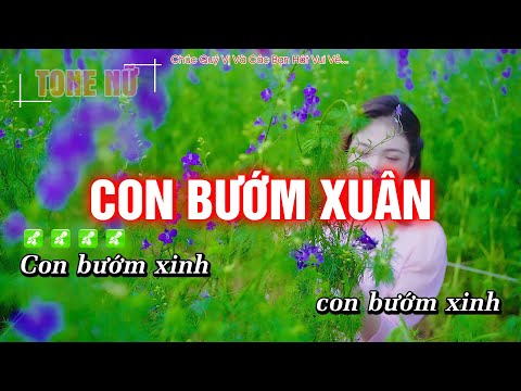 [ KARAOKE ] Con Bướm Xuân Tone Nữ | Nhạc Tết Remix chậm Dễ Hát | Hoàng Dũng Karaoke