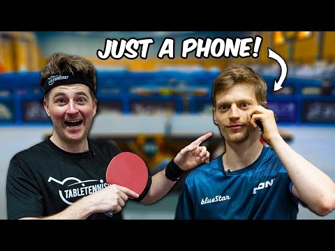 Pro Table Tennis Player Beats Me With His Phone?!