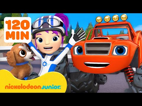 Blaze | Blaze sauve un chiot, les Monster Machines et d'autres sauvetages! 🐶| Nickelodeon Jr. France