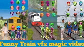 Funny train vfx magic video #shorts #youtube