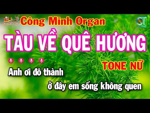 Tàu về Quê Hương Karaoke Tone Nữ (Bm) | Nhạc Sống Cha Cha Cha