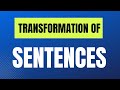 Sentence Transformation and Agreement