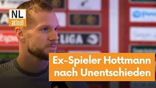 FC Energie Cottbus | Jahn Regensburg Stürmer Eric Hottmann nach dem 2:2